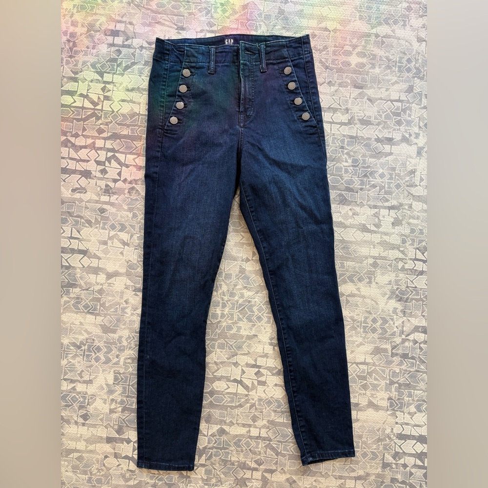 Gap Vintage Skinny Jeans with Button Detail